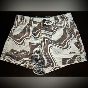 PacSun Mocha Swirl Carpenter Shorts